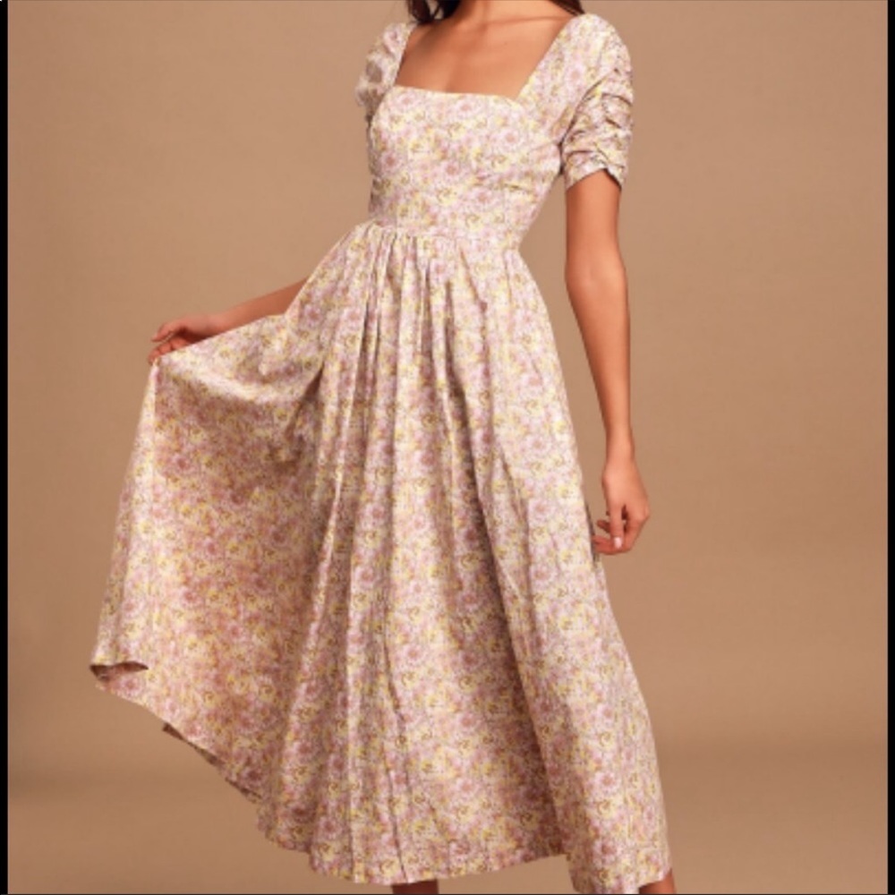 NWT Free People She ‘s A Dream MIDI Dress